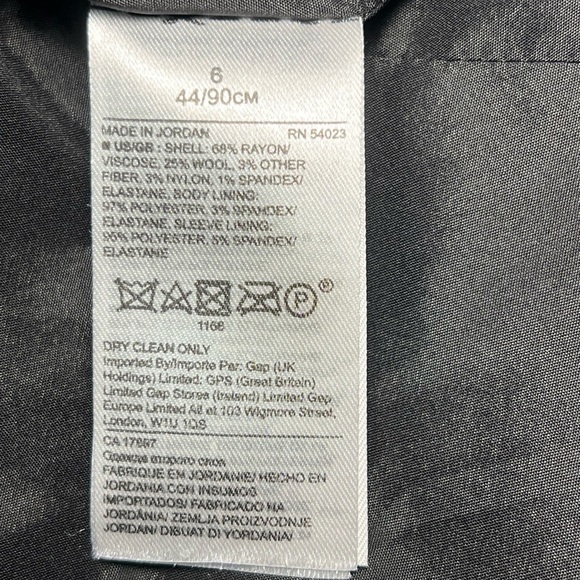 Banana Republic | Black Sparkly Wool/Viscose Blend Blazer Sz 6/Small - Picture 7 of 7